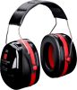 Product image for BLACK/RED OPTIME III EAR DEFENDER,35DB