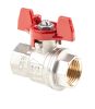 Product image for T handle ball valve 1/2in F-F