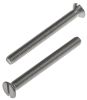 Product image for A2 s/steel slotted csk head screw,M4x40