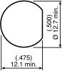 Product image for AgPt clamp BNC straight plug-RG179 cable