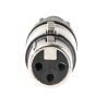 Product image for 3 WAY NICKEL FINISH XLR CABLE SOCKET,16A