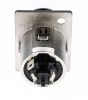 Product image for Neutrik 5 Way Panel Mount XLR Connector, Female, Silver over Nickel, 50 V