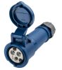 Product image for MENNEKES, AM-TOP IP44 Blue Cable Mount 3P Industrial Power Socket, Rated At 16.0A, 230.0 V