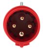 Product image for Legrand, P17 Tempra Pro IP44 Red Cable Mount 3P+E Industrial Power Plug, Rated At 32.0A, 415.0 V