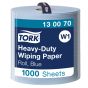 Product image for TORK HEAVY-DUTY WIPING PAPER BLUE 1X340