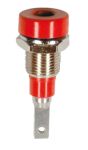 Product image for 2mm multilam panel mount socket,red