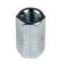 Product image for ZnPt steel hex connecting nut,M6x18mm