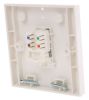 Product image for Single RJ45 Cat5e UTP 1 Gang Wallplate