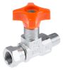 Product image for 1/4in BSPT inline isolator needle valve