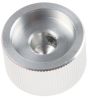 Product image for Silver polished finish Al knob,20mm dia