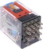 Product image for Plug-in Relay, LED, 14 pin 4PDT 5A 24VDC