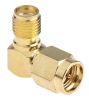 Product image for RF coaxial adapter R/A SMA plug to jack