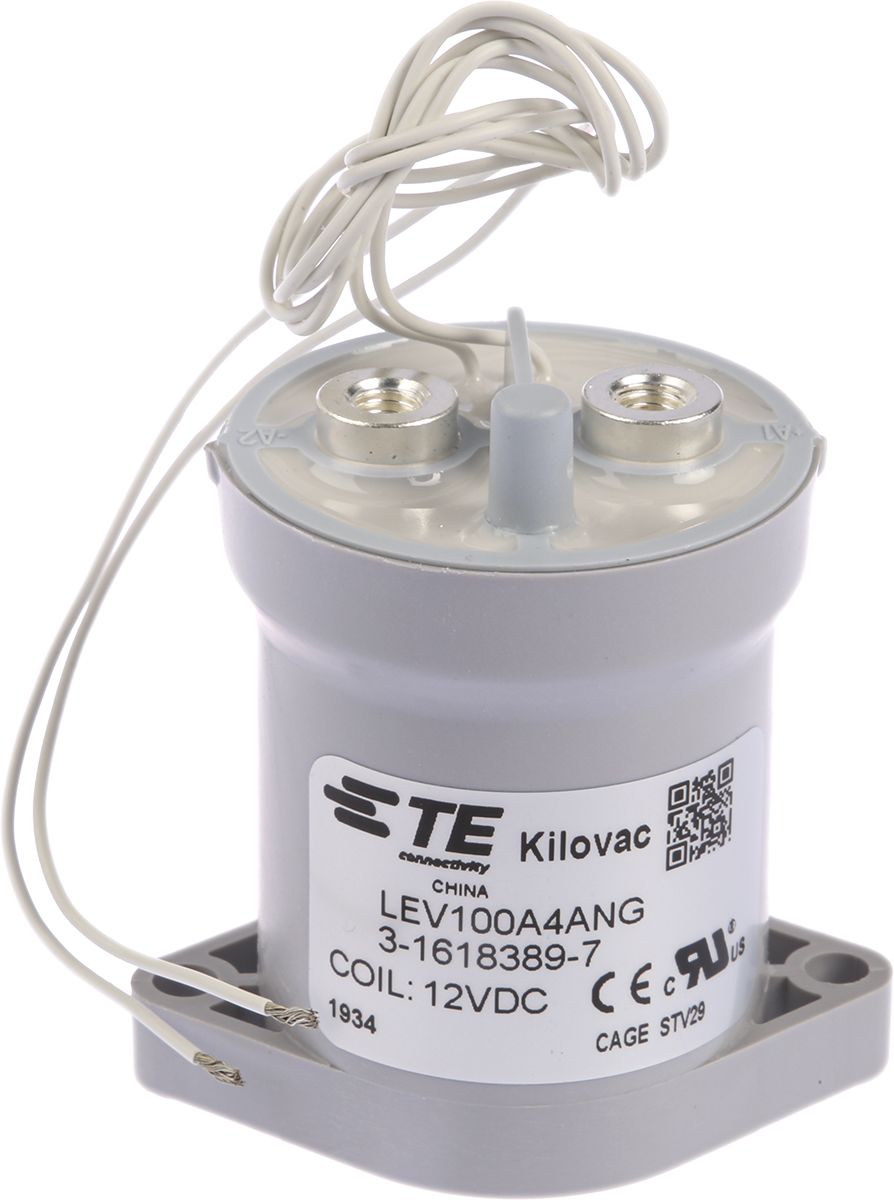 TE Connectivity KILOVAC LEV100 1 Pole Contactor, 12 V dc Coil, 1NO ...