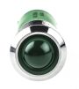 Product image for 14mm green LED satin chrome, 12Vdc