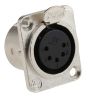 Product image for 5way univ nickel finish panel XLR socket