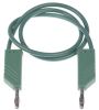 Product image for 0.5m green moulded test lead,4mm plug