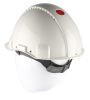 Product image for 3M PELTOR G3000 Adjustable White Hard Hat, Ventilated