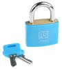 Product image for Blue Plastic Coated Brass Padlock