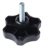 Product image for Nylon male scallop handwheel knob,M8x30