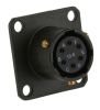 Product image for Sq Flange Receptacle, 6 way Skt Contacts