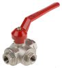 Product image for Lport ball valve,3/8in BSP female thread