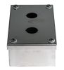 Product image for IP65 2 way s/steel pushbutton enclosure