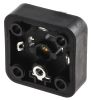 Product image for 3POLE+E BLACK PLUG BASE,250VAC