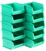 Product image for Green polyprop storage bin,100x90x50mm