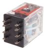 Product image for MY2N-D2 mini 10A DPDT ind relay, 12Vdc