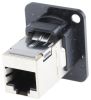 Product image for EH PANEL RJ45 CAT 5 E SHIELDED