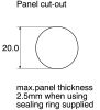 Product image for 9way single through hole socket,7.5A