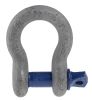 Product image for Galvanised steel bow shackle w/pin,1ton