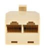 Product image for 8 way male to 2 female RJ45 adaptor