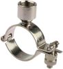 Product image for S/steel hinged pipe clip,2in