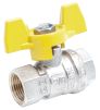 Product image for Gas T handle ball valve 3/8in F-F