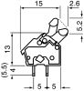 Product image for TERMINAL BLOCK HEADER WITH LEVER 2W