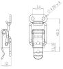 Product image for Sm. Basic Toggle Latch SS+catch plate