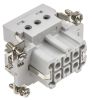 Product image for TE Connectivity HE Heavy Duty Power Connector Insert, 6 contacts, 16A, Female