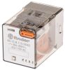 Product image for DPDT relay w/test button,10A 110Vac coil