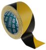 Product image for Advance Tapes AT8 Black/Yellow PVC 33m Hazard Tape, 50mm x