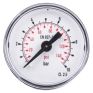 Product image for Pressure gauge,40mm dia 0-10bar R1/8