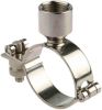 Product image for S/steel hinged pipe clip,2in