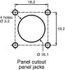 Product image for BRONZE BLANC RADIALL N CHASSIS SKT,50OHM