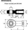 Product image for ISO Cylinder, C85 25mm/50mm air cushion