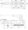 Product image for Straight line toggle clamp,600kg