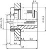 Product image for SERIES 710 2 WAY CHASSIS PLUG,3A