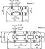 Product image for RS PRO Brass Door Bolt, 72 x 28mm