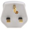 Product image for BS1363 UK 3 PIN 3A MAINS PLUG WHITE