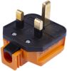 Product image for ORANGE THERMOPLASTIC SLEEVED PLUG,13A