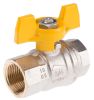 Product image for Gas T handle ball valve 3/4in F-F